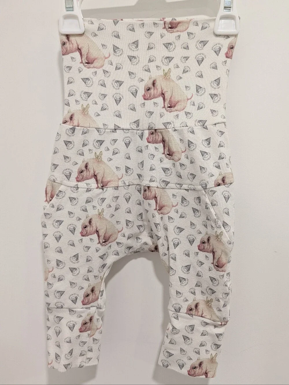 4 For $16 - Little Yogi Grow With Me Pants - Flying Pigs - Picture 3 of 6